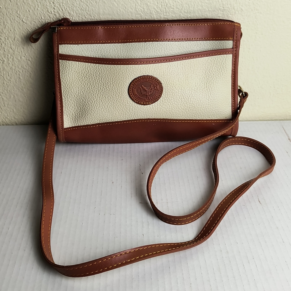 Coldwate Canyon Genuine Split Leather Crossbody Bag Removable Strap Vintage Y2K